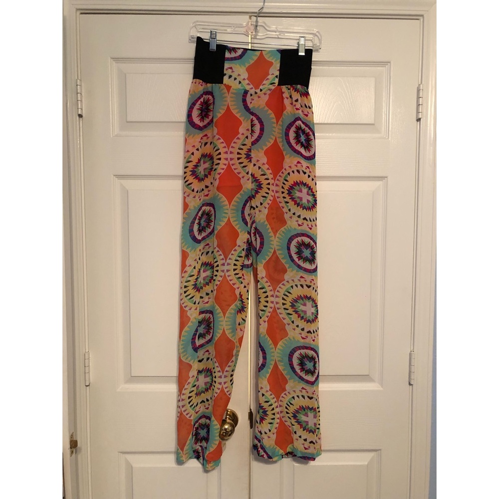 Fun colorful Flowy Pants